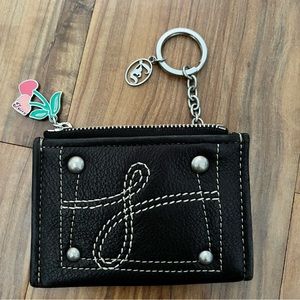 Vintage Juicy Couture leather keychain wallet